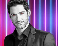 Lucifer Morningstar Devil Eyes paint by number