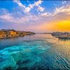 Malta Harbor Sunset paint by number