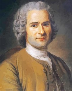 Maurice Quentin De La Tour Jean Jacques Rousseau paint by number