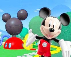 mickey mouse clubhouse adult paint by numbers