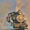 Old Steam Engine Train Paint By Numbers