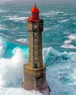 Ouessant France Lighthouse paint By Numbers