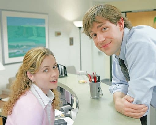 Pam Beesly And Jim Halpert The Office paint by number