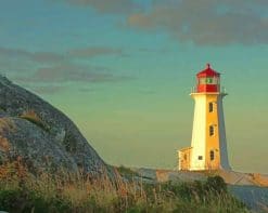 Peggy'S cove Lighthouse paint by numbers