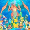 Pokemon anime paint by number