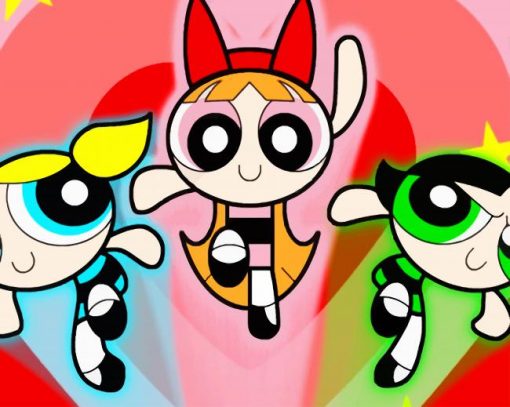 Power Puff Girls Paint By Numbers