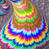 Rainbow Psychedelic Art paint by number