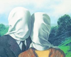 Rene Magritte The Lovers paint by number