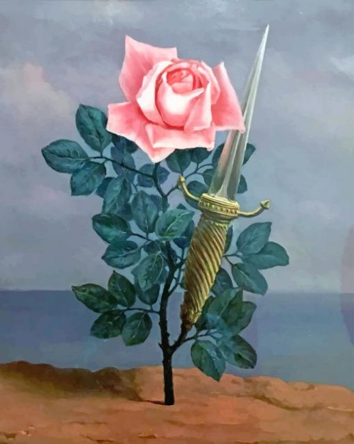 Rene Magritte The Blow To The Heart paint by number