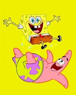 SpongeBob & Patrick Star Paint By Numbers Paint By Numbers