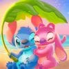 Stitch And His Cute Wifey Paint By Numbers