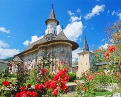 Sucevita Monastery Church paint by number