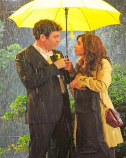 Ted Mosby And His Wife Tracy paint by number