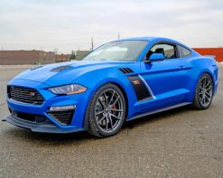 The Blue Ford Mustang paint by numbers