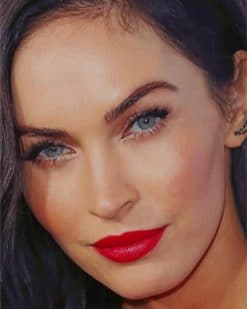 The Famous Actress Megan Fox paint by numbers