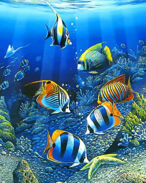 Underwater World paint by numbers