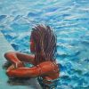 Woman In the Pool Paint By Numbers