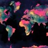 World Map Artwork paint by number