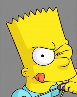 Bart Simpson paint by numbers