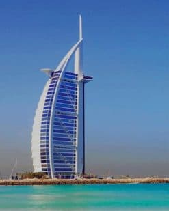 Burj Al Arab Dubai paint by numbers