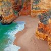 Dona Ana Beach Algarve Portugal paint by numbers