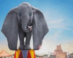 Dumbo Elephant paint by number