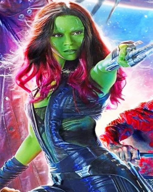 Gamora paint by numbers