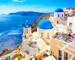 The Greek Santorini Island paint by numbers