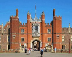 Hampton Court Palace The Grate Gate London paint by numbers