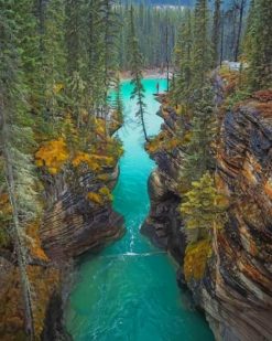 Jasper National Park Of Canada River paint by numbers