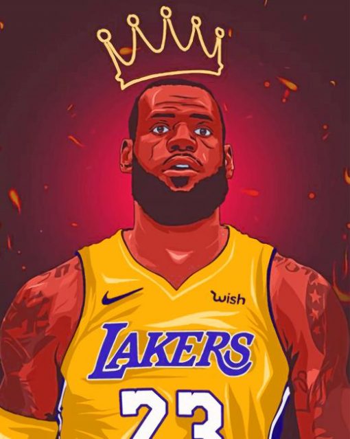 Lebron James The King of Batsketball paint by numbers