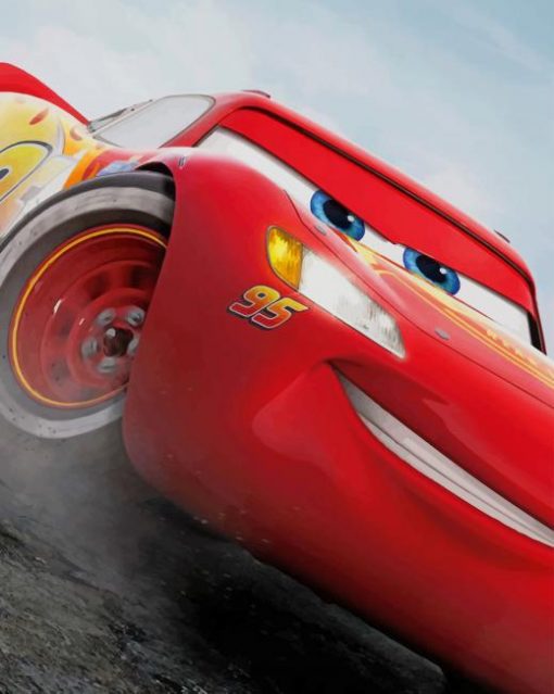 Lightning McQueen Cars paint by numbers