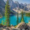 Moraine Lake Of Canada paint by numbers