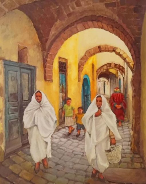 Old Medina Of Morocco paint by numbers