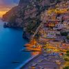 Positano Amalfi Coast Italy paint by numbers