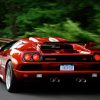 Red Lamborghini Diablo paint by number