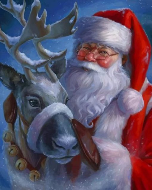 Santa Claus Christmas paint by numbers