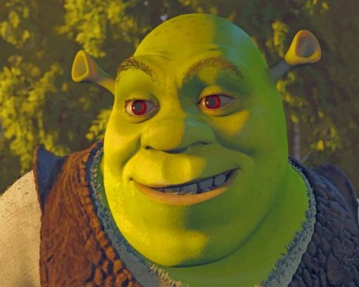 Shrek Cartoon Animation paint by numbers