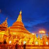 Shwedagon Pagoda Yangon paint by number