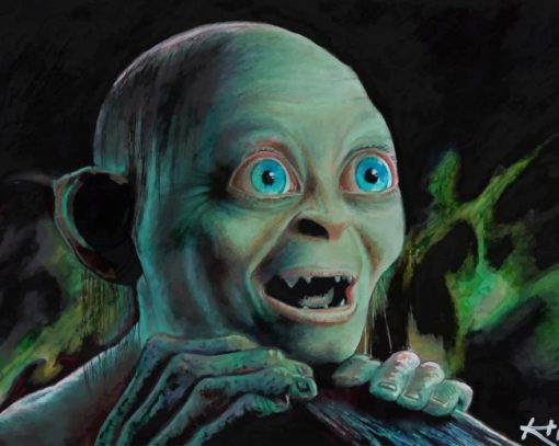 Smeagol The lord of The Rings paint by numbers