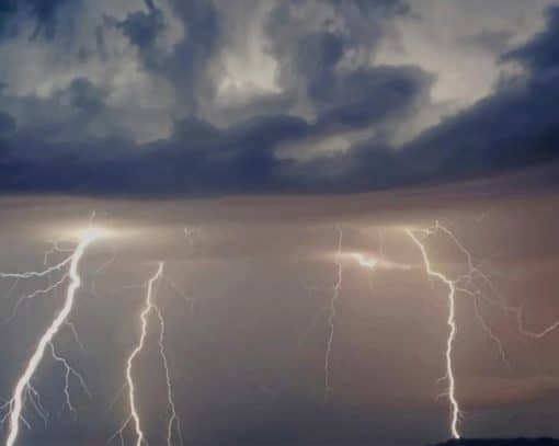 Storm Thunderstorm Across The Sky paint by numbers