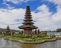 Ulun Danu Beratan Bali paint by number