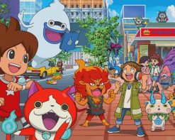 Yo Kai Watch Video Game paint by numbers