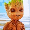 Baby Groot Illustration paint by numbers