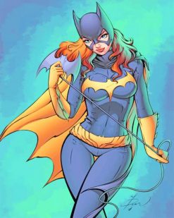 Batgirl Cartoon paint by numbers