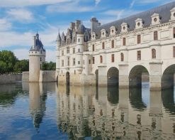 Beautiful Castle On Water paint by number