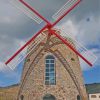 Beautiful Windmill paint by numbers