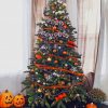 Christmas Tree Decorated For Halloween paint by numbers