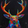 Colorful Deer paint by numbers