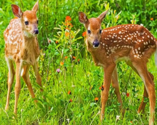 Cute Little Gazelles paint by number